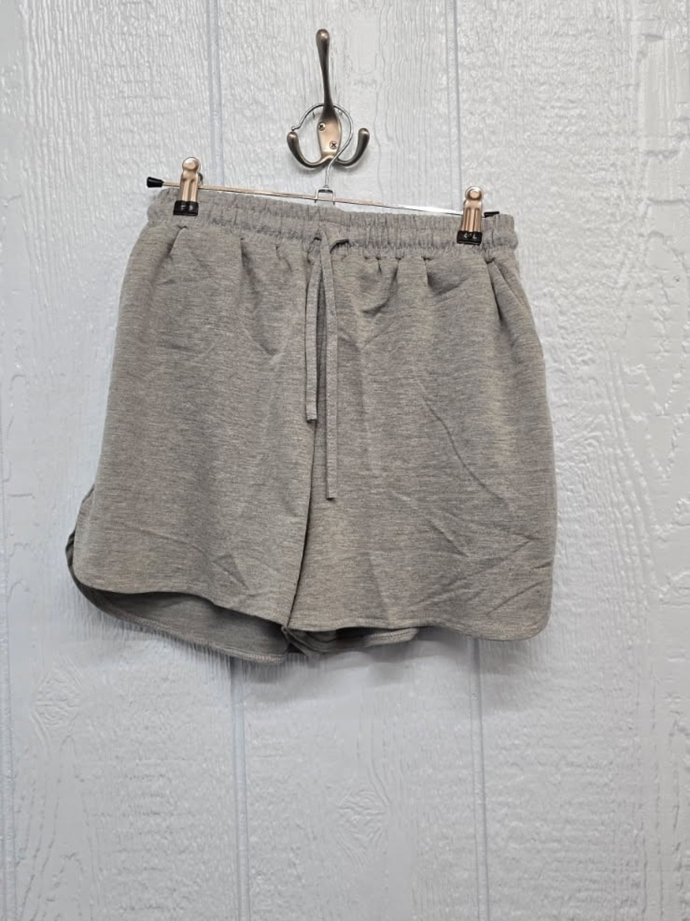 New Capella Small Light Gray Athletic Drawstring Shorts